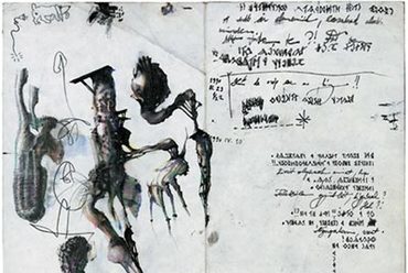 Cím nélkül, 1990, vegyes technika, papír, 21 x 29,5 cm, ltsz.: 2000: 70