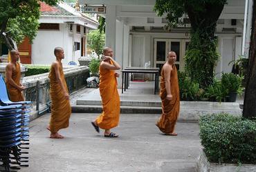 Bangkok, buddhista szerzetesek