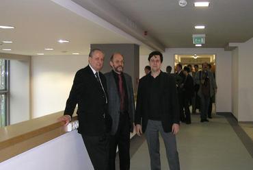 balról Vörös Ferenc DLA, Becker Gábor DLA és Sebestény Ferenc