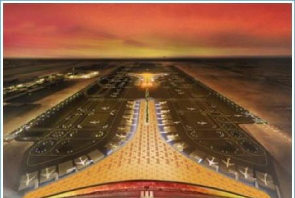 A Norman Foster által tervezett repülőtér