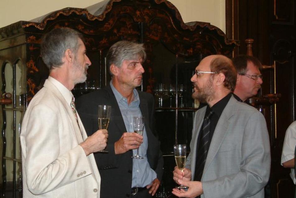 balról Horváth Adrián, Kertész András és Becker Gábor