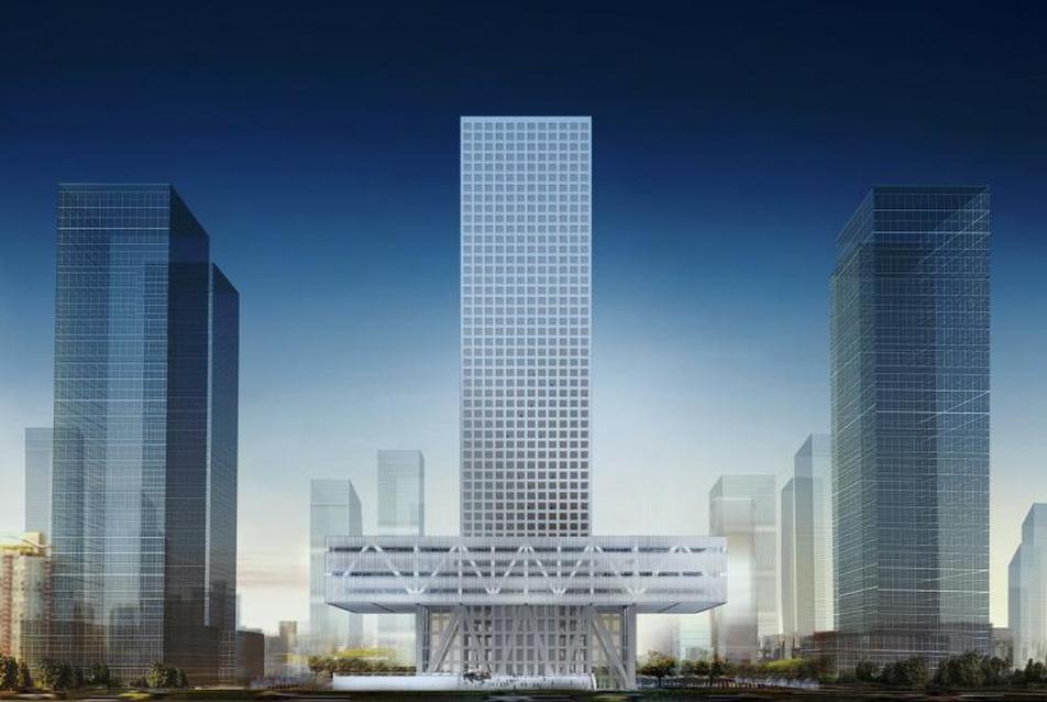A tőzsde új épületének terve Shenzenben