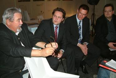 balról dr. Komjáthy Attila, Paulinyi Gergely, Reith András, Fábián László