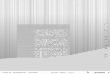 Szemlélődés háza - Konczné Theisler Kati diplomamunka, északi homlokzat