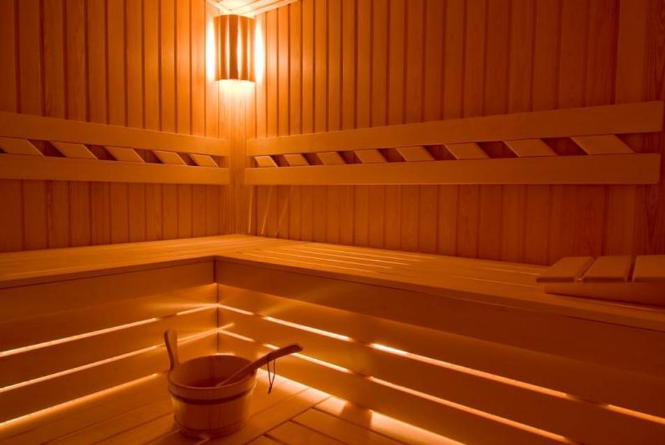 Szauna a wellness részlegben