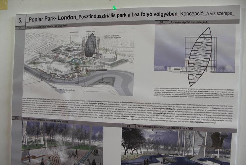 Poplar park, részlet Kaposi Nóra diplomadíjas tervéből