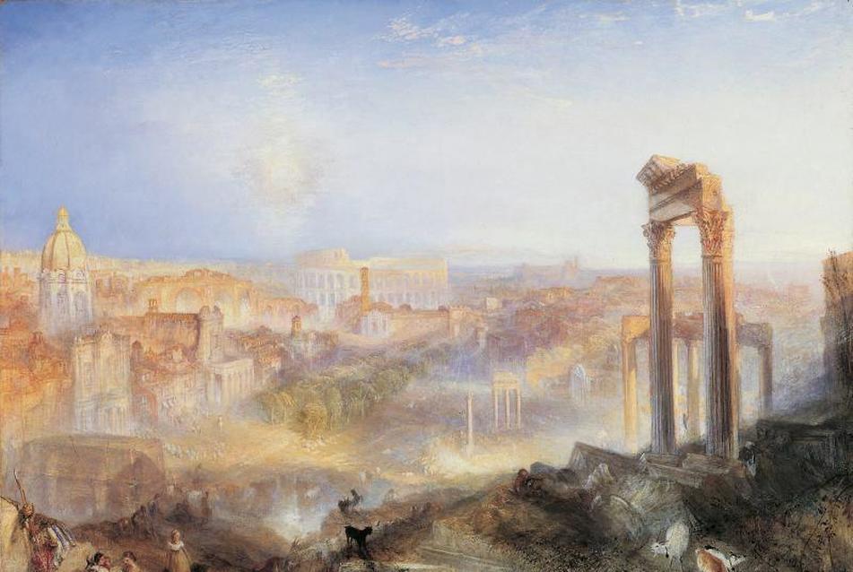 Turner: Modern Róma, 1839 Olaj, vászon 90 x 122 National Gallery of Scotland, Edinburgh,