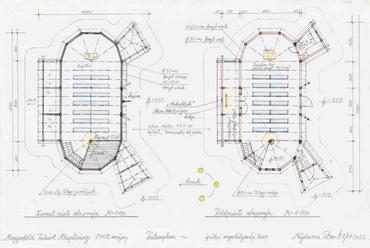 Mújdricza Péter: Magyarföldi fatemplom - földszint, karzat alaprajz