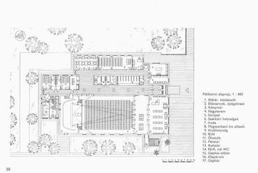 Orgovány — Művelődési Ház, alaprajz, MÉ 1969/5
