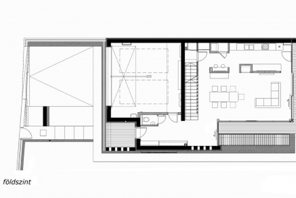 Földszinti alaprajz (építészet + kép: Mórocz Tamás)