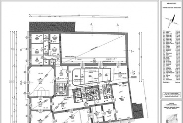 Kepes Központ terve, II. emeleti alaprajz, építészek: Botos Judit, Somogyi Pál