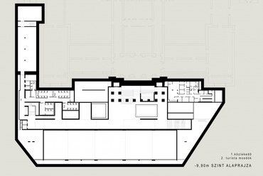 Szépművészeti  Múzeum bővítése, alaprajz - tervező: Karácsony  Tamás