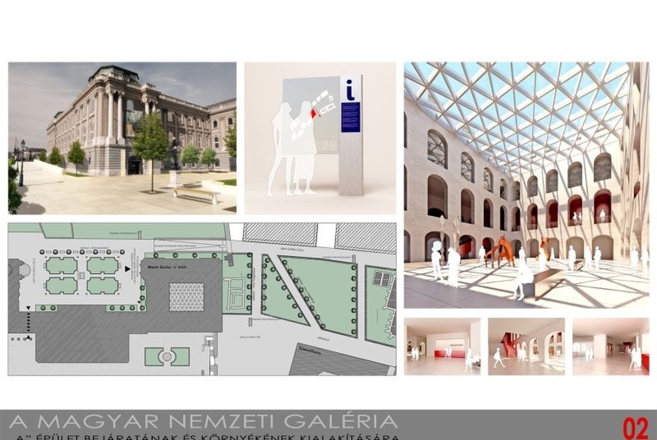 A Magyar Nemzeti Galéria „A” épület fogadótereinek kialakítása