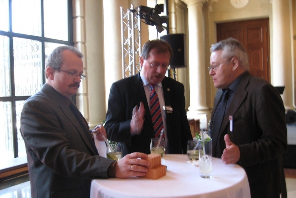 balról: Csanády Pál, Kálmán Ernő, Noll Tamás