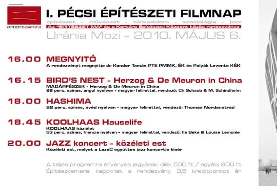 I. Pécsi Építészeti Filmnap