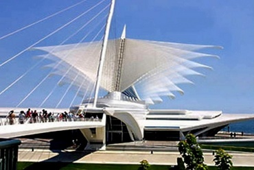 Milwaukee Art Museum, Lake Michigan, USA, Santiago Calatrava, 2001