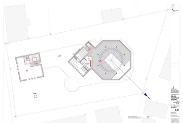 Mecset és Iszlám Kulturális Központ 2 emeleti alaprajz - építész: Koós Miklós