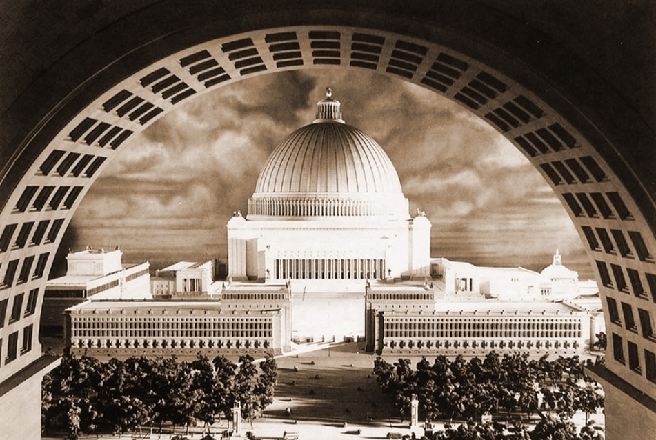 Grosse Halle, „Nagy Hall” kupolája, Albert Speer, 1937-40