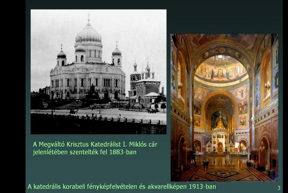 A Megváltó Krisztus katedrális 1883-ben és 1913-ban