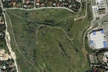 9 lyukú golfpálya, madártávlat