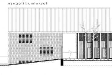 Plébániaház nyugati homlokzat - Kiss Tünde