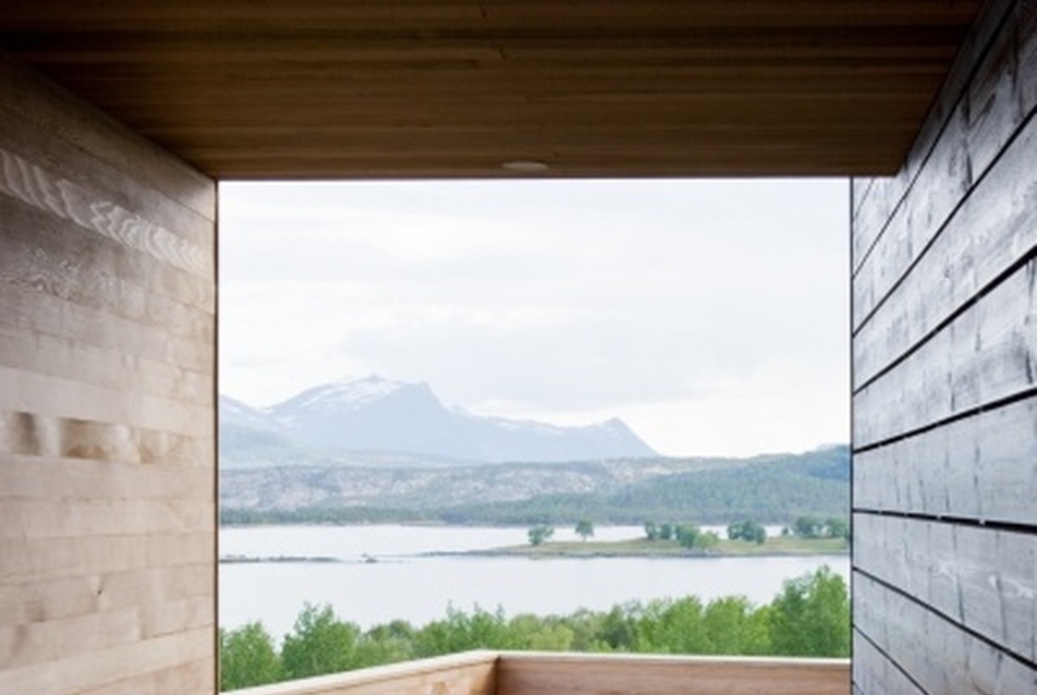 Knut Hamsun központ, Norvégia - építész: Steven Holl Architects, fotó: Iwan Baan