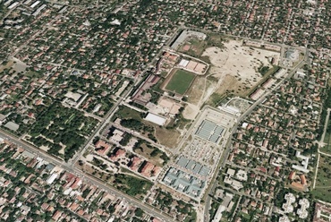 Pestszentlőrinc városközpont, forrás: Google Earth. Tervező Szabó Gyöngyvér.
