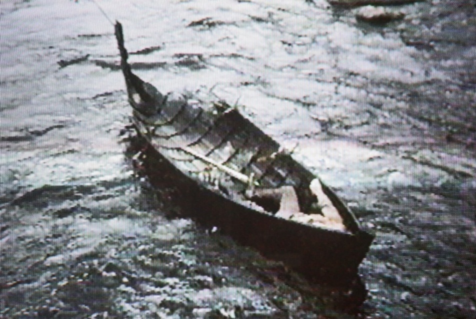 Väinő egyik csónakja a Vaskor című filmben