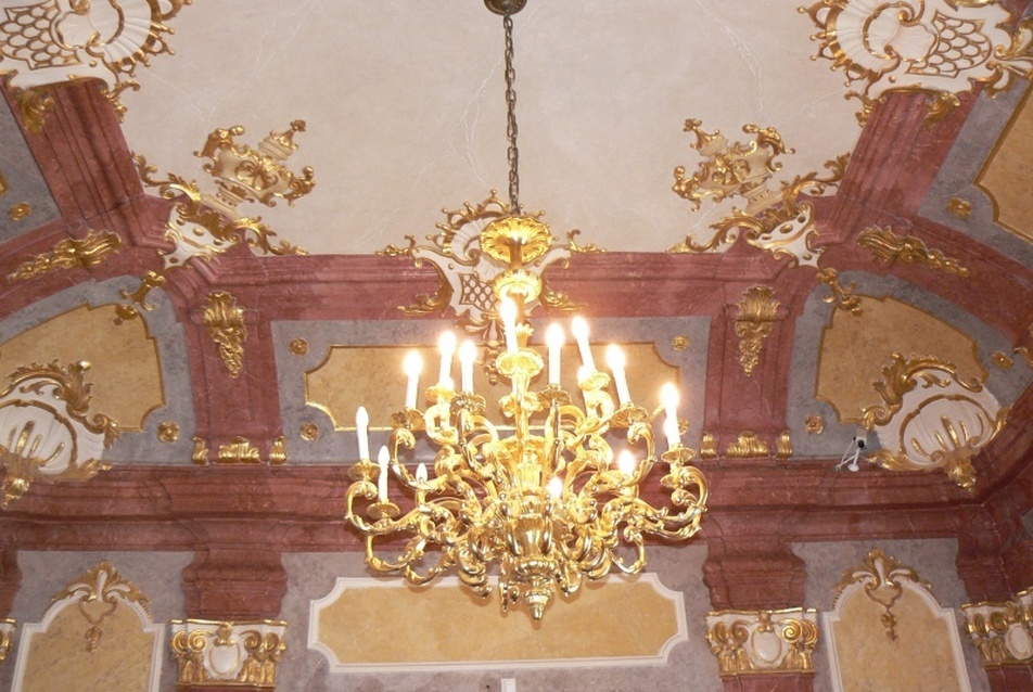 A Mária Terézia szoba mennyezete, 1996 – M. Zs. felvétele
