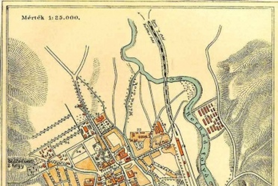 Kassa várostérképe az 1890-es évekből (forrás: Pallas nagylexikon)