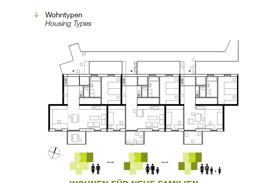 ERZ (hERZberg) lakóegyüttes, tervezők: AllesWirdGut Architektur ZT GmbH, feld72 architekten ZT GmbH
