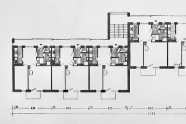 Korner József 420 jelű épületének alaprajza, forrás: Kiscelli Múzeum
