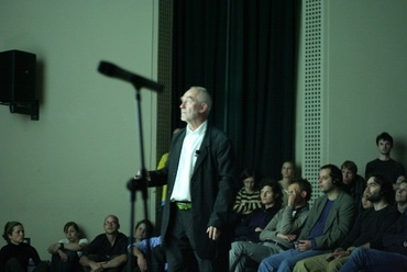 Peter Zumthor előadása a MOME-n, 2009-ben Budapesten - fotó: Vargha Mihály