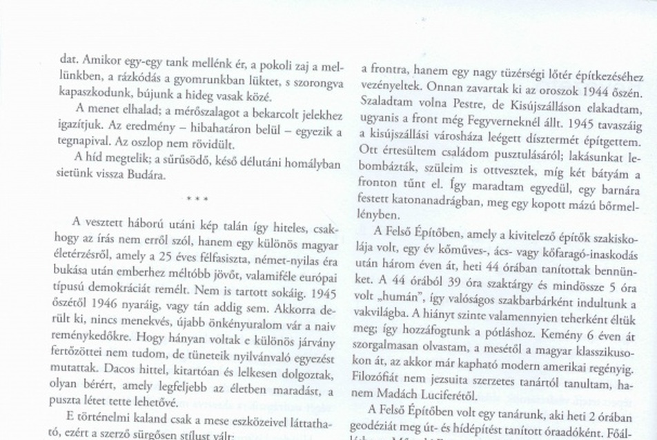 Bakondi János: Hidász voltam 46-ban. A Szabadság híd felújítása