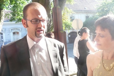 2008. május 31-én Nagykanizsán kollégáink esküvőjén - Könyves Viktor, Tóth Viktória