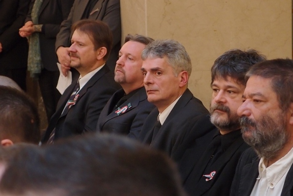 Ybl-díjas  építészek 2012 - Szabó Tamás János, Krizsán András, Gelesz András,  Eleőd Ákos, Csernyus Lőrinc
