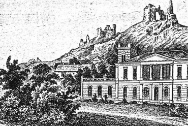 A kastél és a vár 1870 körül