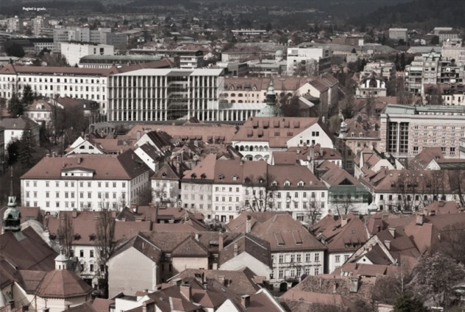 Ljubljana, Nemzeti és Egyetemi Könyvtár tervpályázat – II. díj, ABiro, Blenkuš – Florijančič d.o.o.