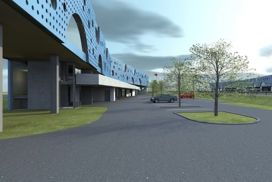 Boczkó Ákos, az M1-es autópálya mosoni pihenőhelyére tervezett 2 csillagos motel terve