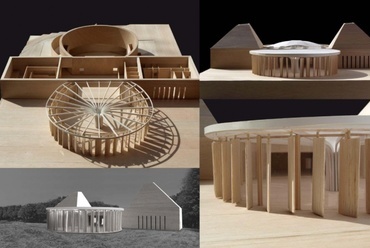 Forum Collemassari – kulturális központ, fenyőfák ölelésében, tervező: Edoardo Milesi