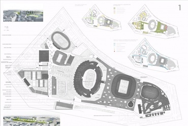 A B3 Építész Stúdió kiemelt megvételt nyert pályázata a Puskás Stadionra és környékére