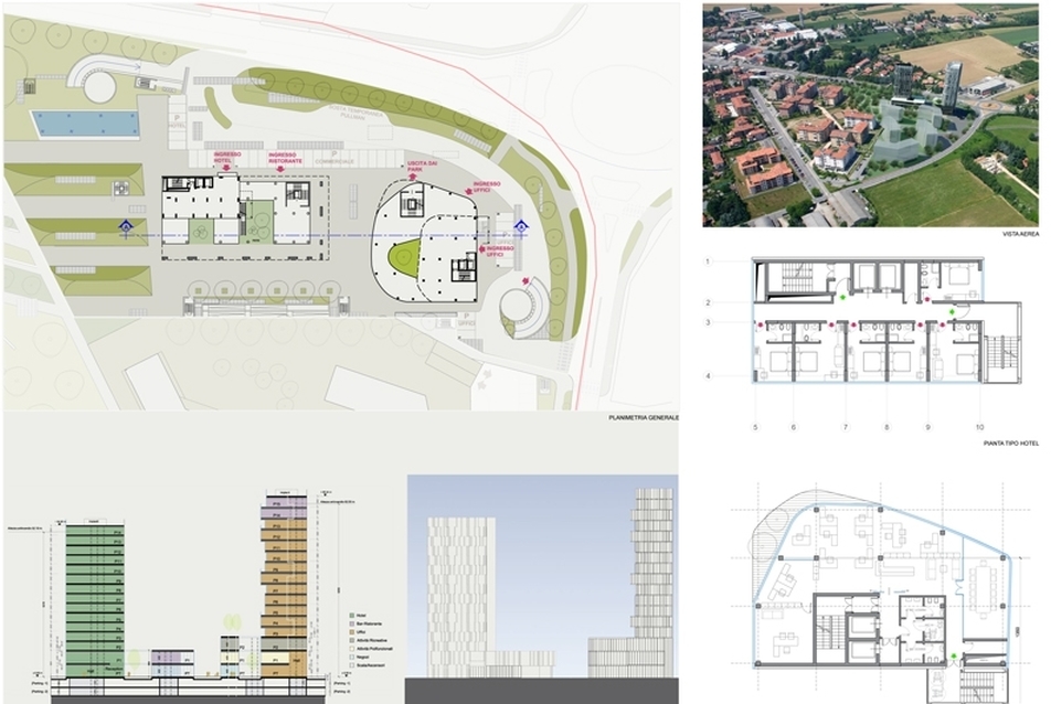maTTrix épületcsoport - tervező: Federico Pella