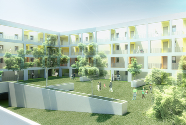 100 lakásos passzív társasház, vezető tervező: Nagy Csaba