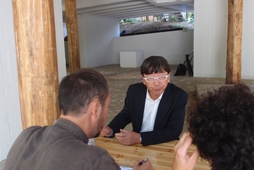 Toyo Ito a japán pavilon megnyitóján - Velencei Építészeti Biennále 2012, fotó: Bálint Csilla Cecília