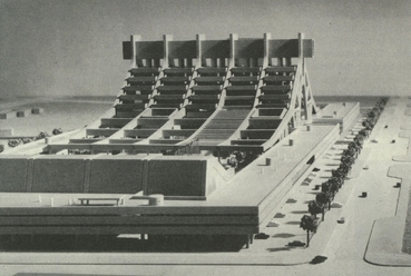 Kurokawa, Tanzániai parlament épülete, 1972, forrás:
Rem Koolhaas, Hans Ulrich Obrist, Project Japan: Metabolism Talks..., 2011, Köln
