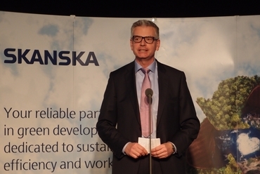 Skanska Green House megnyitó - Johan Karlström elnök-vezérigazgató, Skanska AB