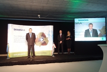Skanska Green House megnyitó - Niklas Lindberg regionális igazgató, Skanska Commercial Development Europe