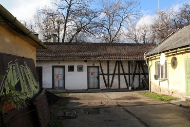 1909-ben épült fachwerk szerkezetű raktár, fotó: Rainer Péter