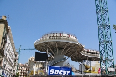 2010-ben még építés alatt: Metropol Parasol (Sevilla, Spanyolország), fotó: Váradi Zsuzsanna