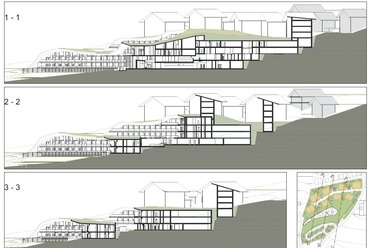 Resorthotel és Apartmanházak tervpályázat, Zweisimmen - a Ferdinánd és Ferdinánd Építésziroda I. díjas terve